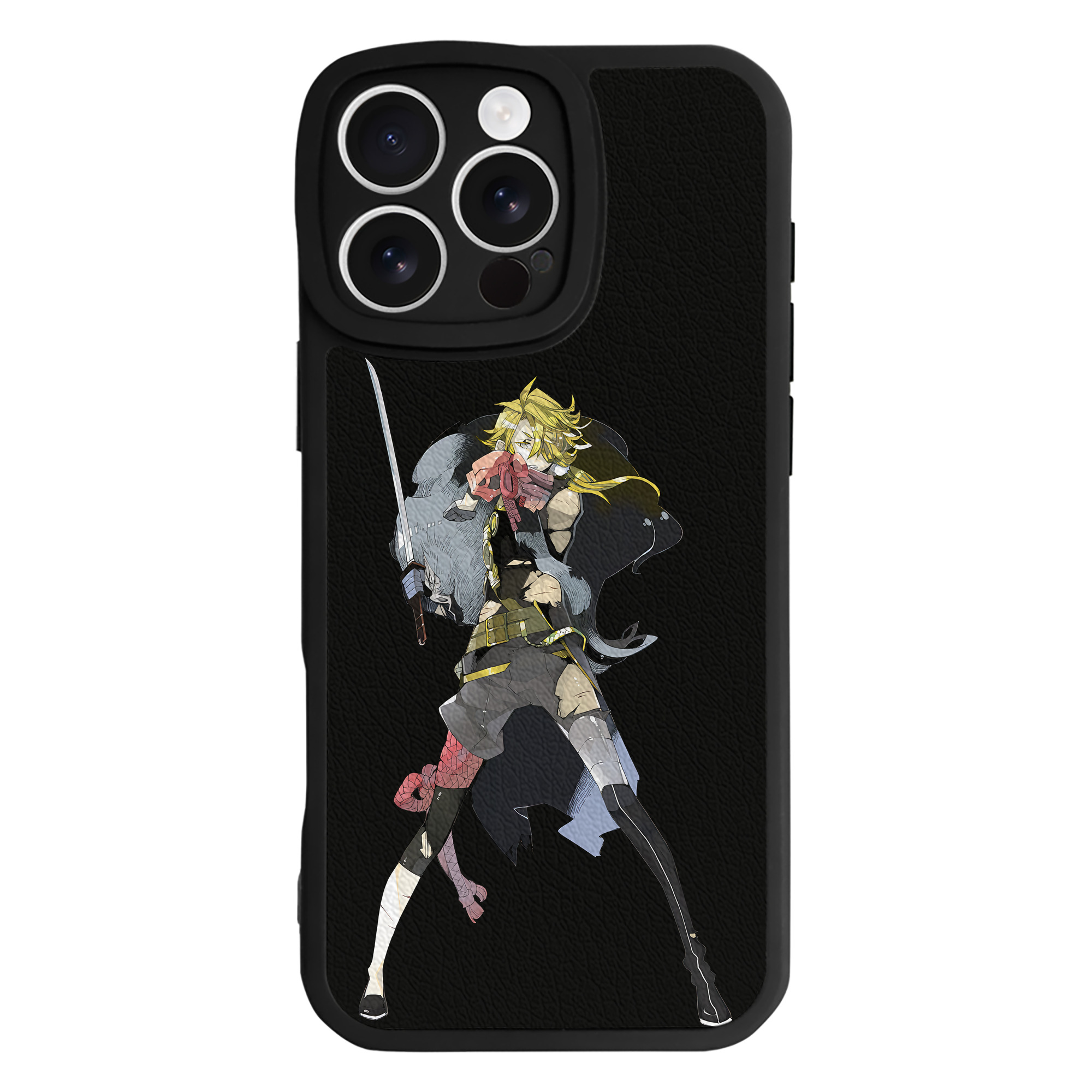 （画像用） 刀剣乱舞 Touken Ranbu 【iPhone 16シリーズ対応】シリコンスマホケース（レザー調） 材質：シリコン